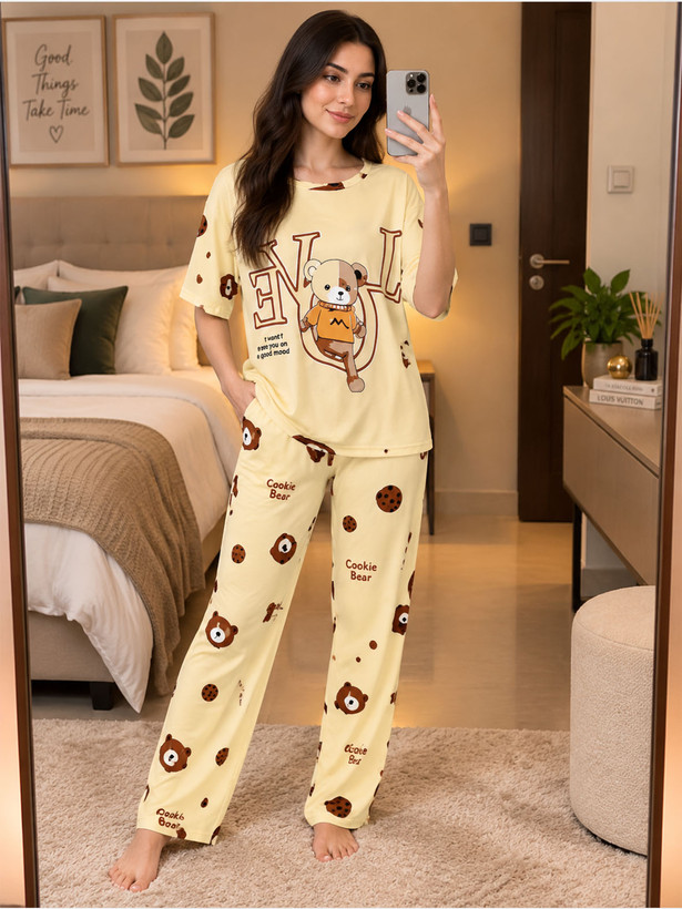 ست تیشرت و شلوار و شورتک وارداتی Cookie Bear