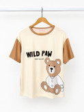 ست تیشرت و شلوار و شورتک وارداتی طرح پو WILD PAW