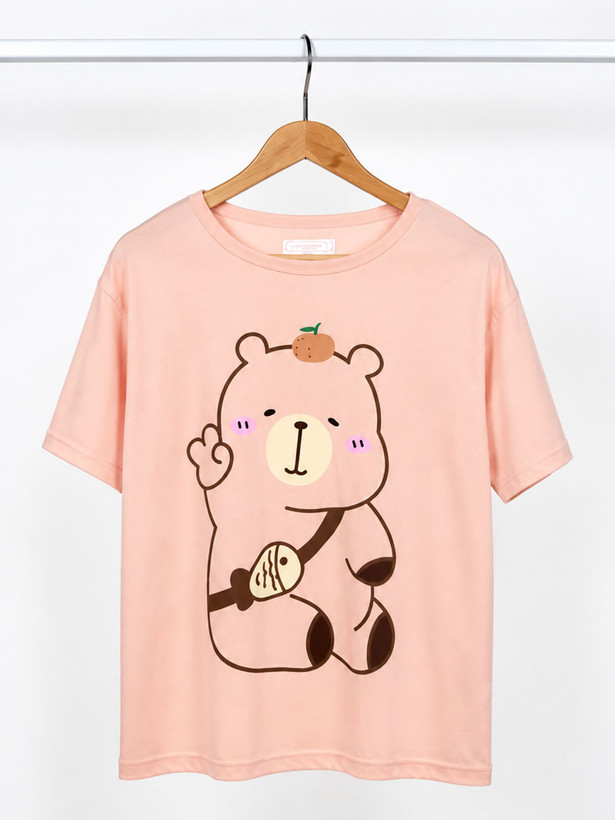 ست تیشرت و شلوار و شورتک وارداتی طرح Fish Bear